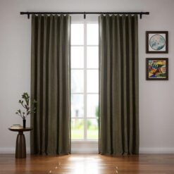 Rèm vải chống nắng màu rêu