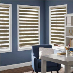 Rèm Cầu Vồng Màu Vàng Kim Cho Văn Phòng Làm Việc Hiện Đại