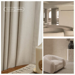 Rèm Vải Màu Be Nhạt – Soft Beige Chống Nắng 100%
