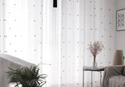 Rèm Vải Voan Hình Hạc