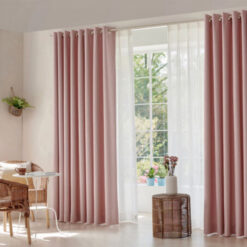 Rèm Vải Pink – Màu Hồng  Rèm Vải Chống Nắng Cản Nhiệt